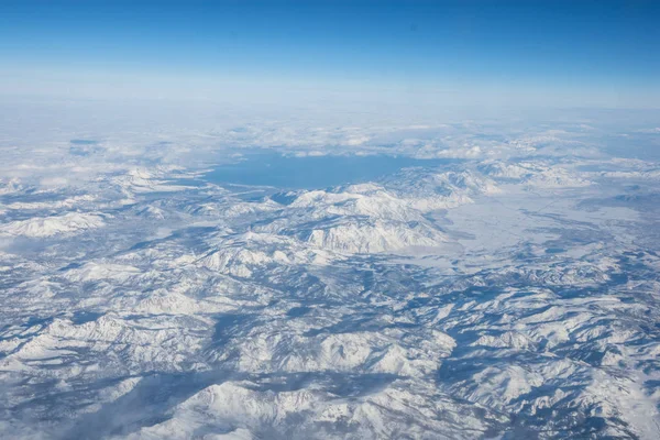 Lake Tahoe from airplane — Stock Photo, Image