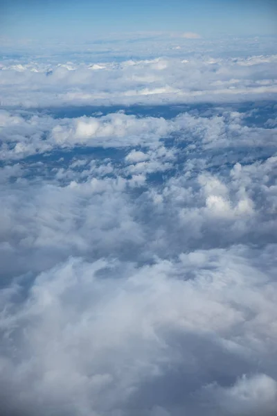 Fotografia di nuvole di aeroplano — Foto Stock