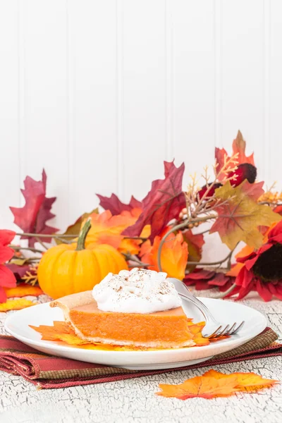 Retrato de rebanada de pastel de calabaza — Foto de Stock