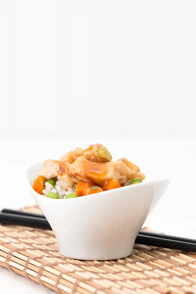Általános Tao fűszeres csirke portré — Stock Fotó