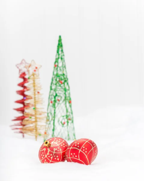 Decorações de Natal vermelho — Fotografia de Stock