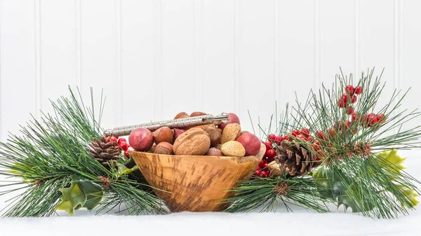 Holiday Season Mixed Nuts — Stock Photo, Image