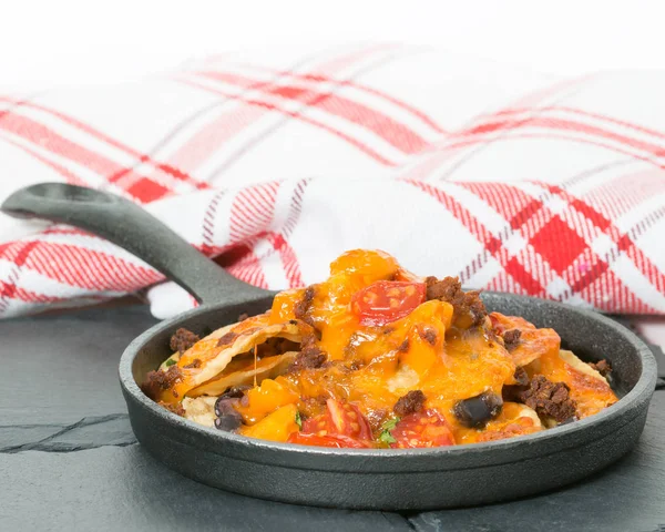 Heerlijke Nachos Closeup — Stockfoto