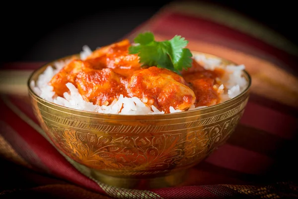 Indian Butter Chicken Closeup — Stock Photo, Image