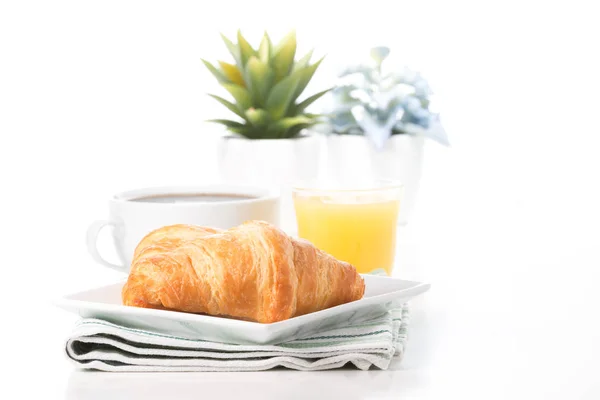 Smör färska croissanter — Stockfoto