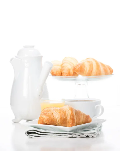 Buttery Fresh Croissants Portrait — Stock Photo, Image