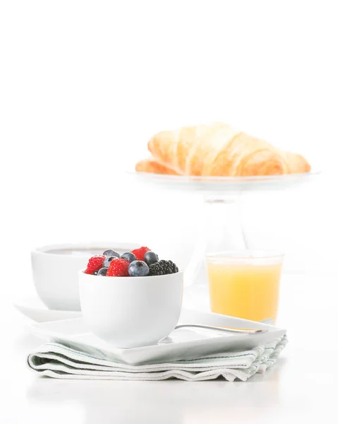 Портрет на завтрак из свежих фруктов — стоковое фото