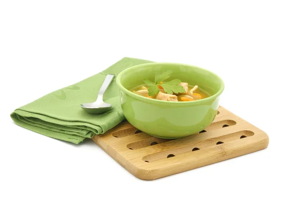 Bowl Chicken Noodle Soup — Stock Photo, Image