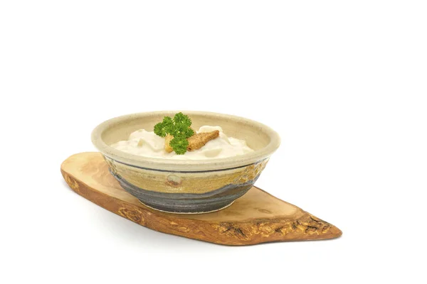 Clam chowder miski — Zdjęcie stockowe