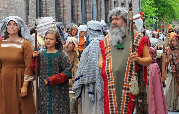 Procession of the holy blood, annual event in Bruges, Flanders, Belgium — Stock Photo, Image