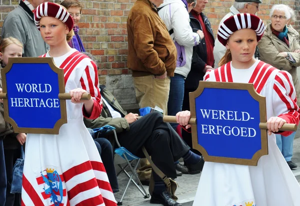 Processione del sangue santo, evento annuale a Bruges, Fiandre, Belgio — Foto Stock