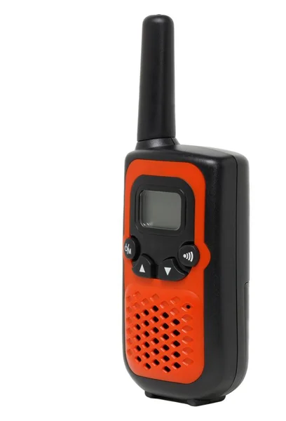 Portable UHF radio transceiver isolated on white background — Stock Photo, Image
