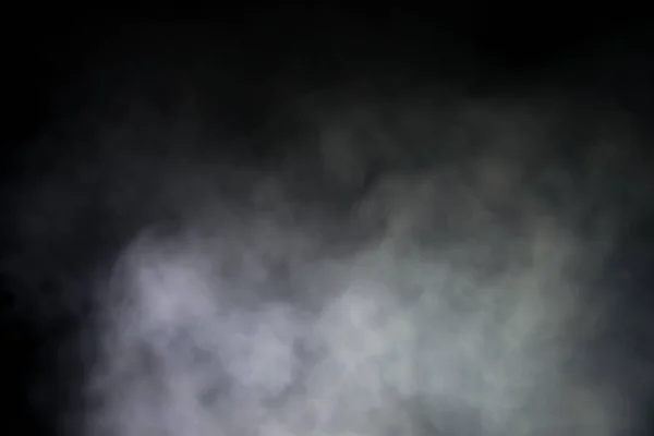 White smoke on black background — Stock Photo, Image