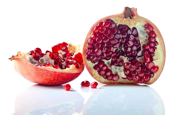 Pomegranate isolated on  white background — Stock Photo, Image