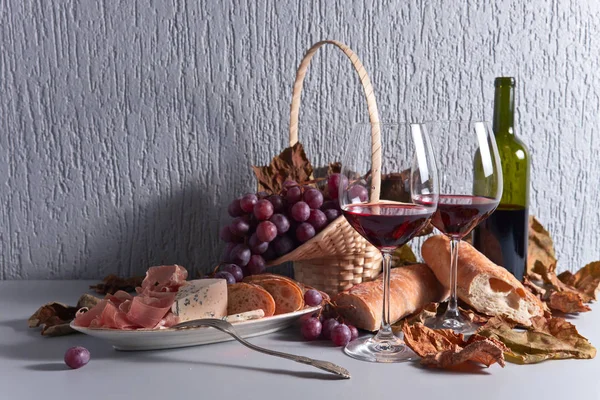 Jamón en rode wijn — Stockfoto