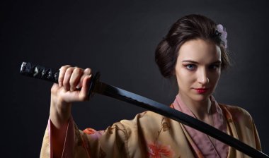 kimono genç güzel kadın