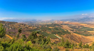 İsrail 'in kuzeyindeki dağ manzarası