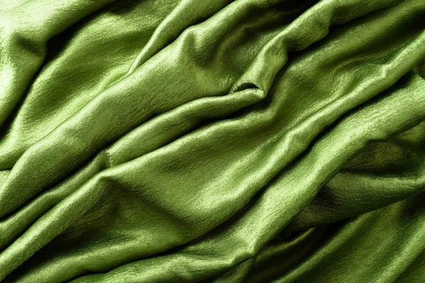 Гладкий зелёный атлас — стоковое фото