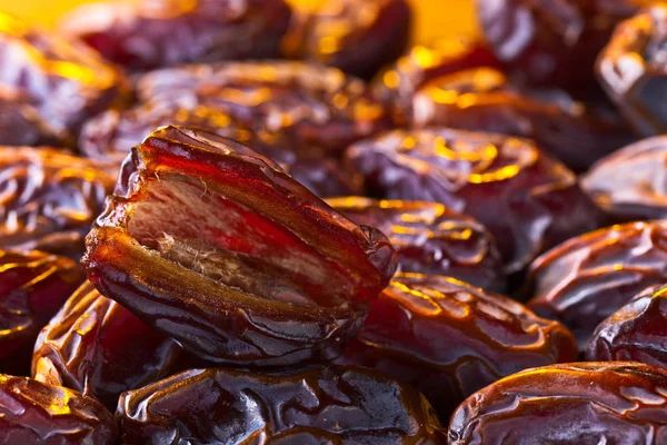 Primo piano di date mature succose — Foto Stock