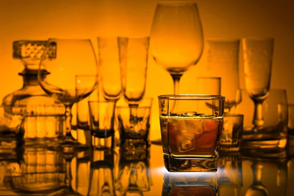 加冰的威士忌 — 图库照片