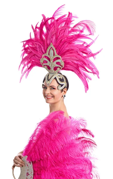 Beautiful woman in carnival costume — Stock Photo, Image