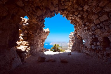 Rodos, Yunanistan, Monolithos Kalesi .