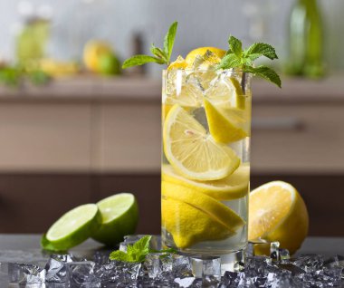 kokteyl limon ve nane.