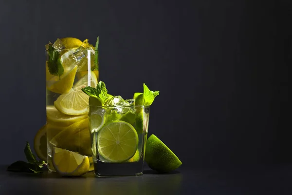 Borsmenta és a citrus koktél. — Stock Fotó