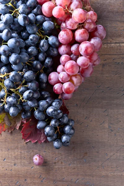 Üzüm yaprakları ile demet.