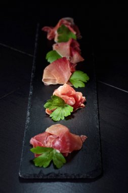 Jamon serrano maydanoz ile . 