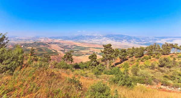 フラ湖、北イスラエルの眺め. — ストック写真