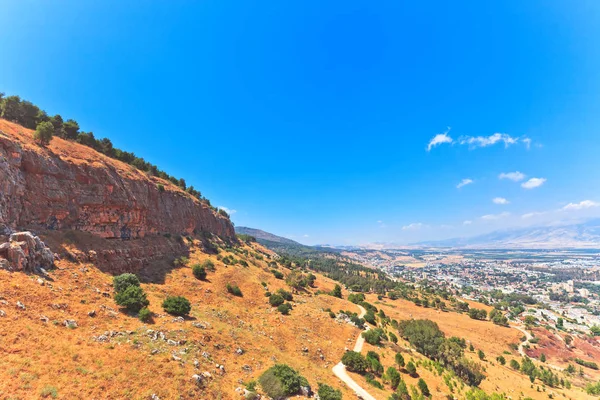 Vista panorâmica sobre Hula Valley, Norte de Israel . — Fotografia de Stock