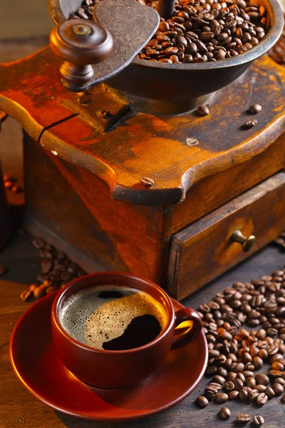 Kopp svart kaffe . — Stockfoto