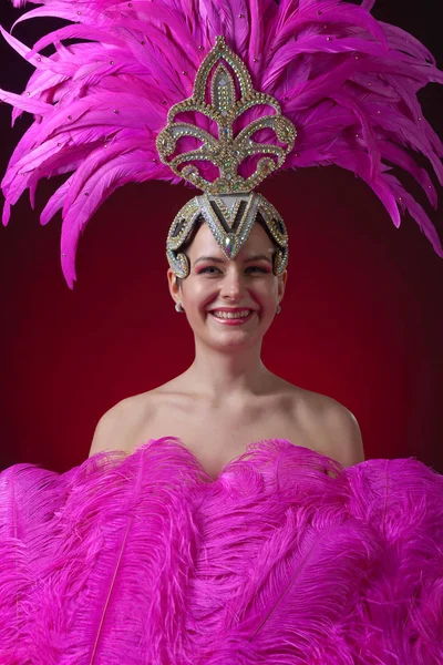 Hermosa chica en traje de carnaval . —  Fotos de Stock