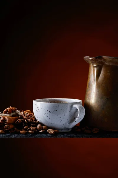 Kaffe med krydder . – stockfoto
