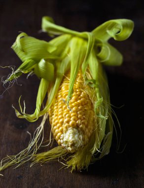 Tatlı mısır koçanı üzerinde .