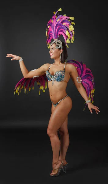Krásná dívka v karnevalovém kostýmu. — Stock fotografie