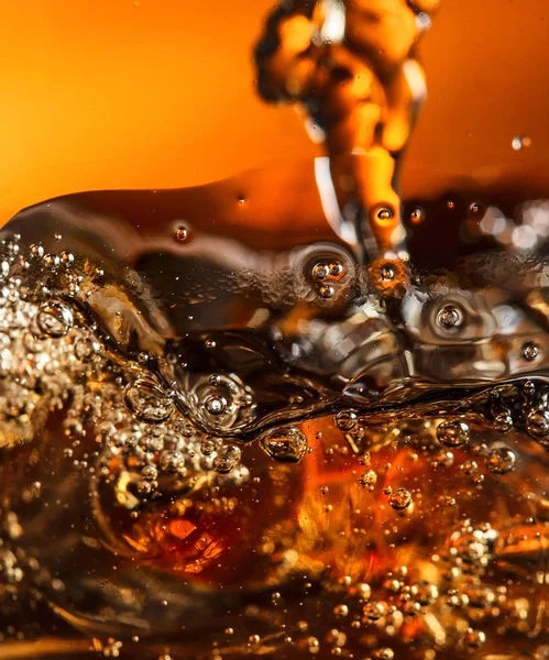 Close-up of a glass with alcohol . — Stock Photo, Image