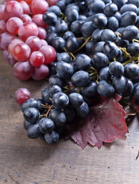 Üzüm yaprakları ile demet.