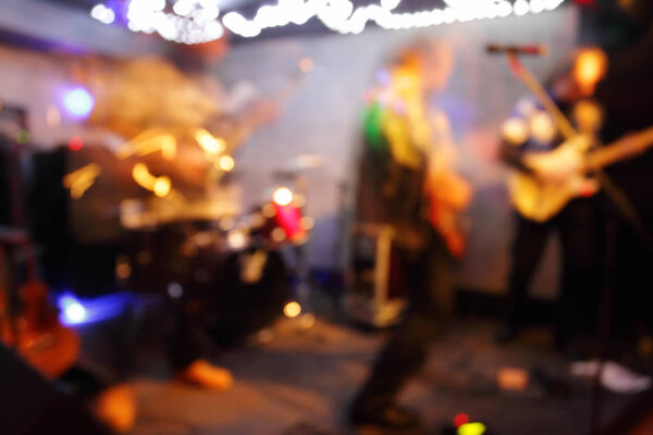 Nightclub theme blur background .