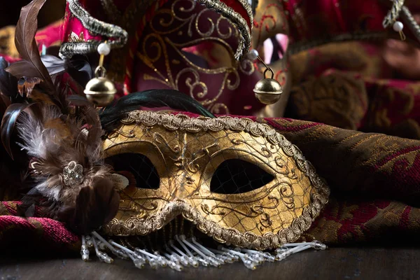 Máscaras de carnaval antiguas  . —  Fotos de Stock