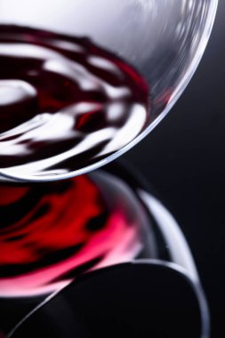 Kırmızı şarap, makro çekim .