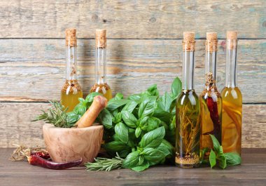 zeytinyağı ile baharat .