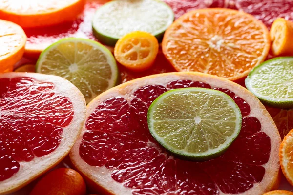 Close up de frutas cítricas . — Fotografia de Stock