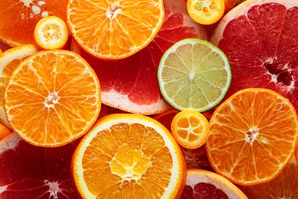 Närbild av citrusfrukter. — Stockfoto