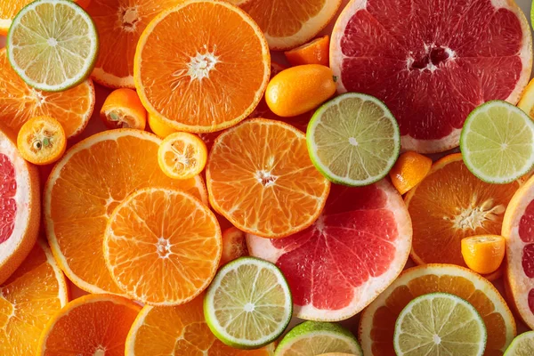 A citrusfélék közelről. — Stock Fotó