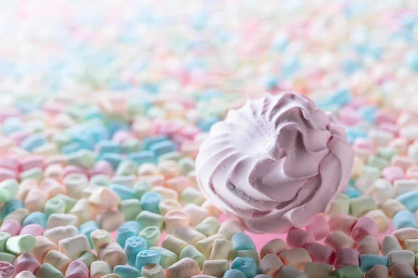 Zblízka různé marshmallows  . — Stock fotografie