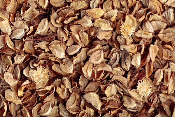 Aromatisierte Potpourri-Blätter. Trockenes Potpourri aus nächster Nähe. — Stockfoto