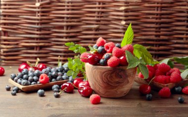 Çilek renkli çeşitli Mix, yaban mersini, 