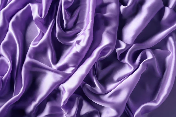Pozadí Textury Hedvábného Satinové Textilie Pohled Shora — Stock fotografie